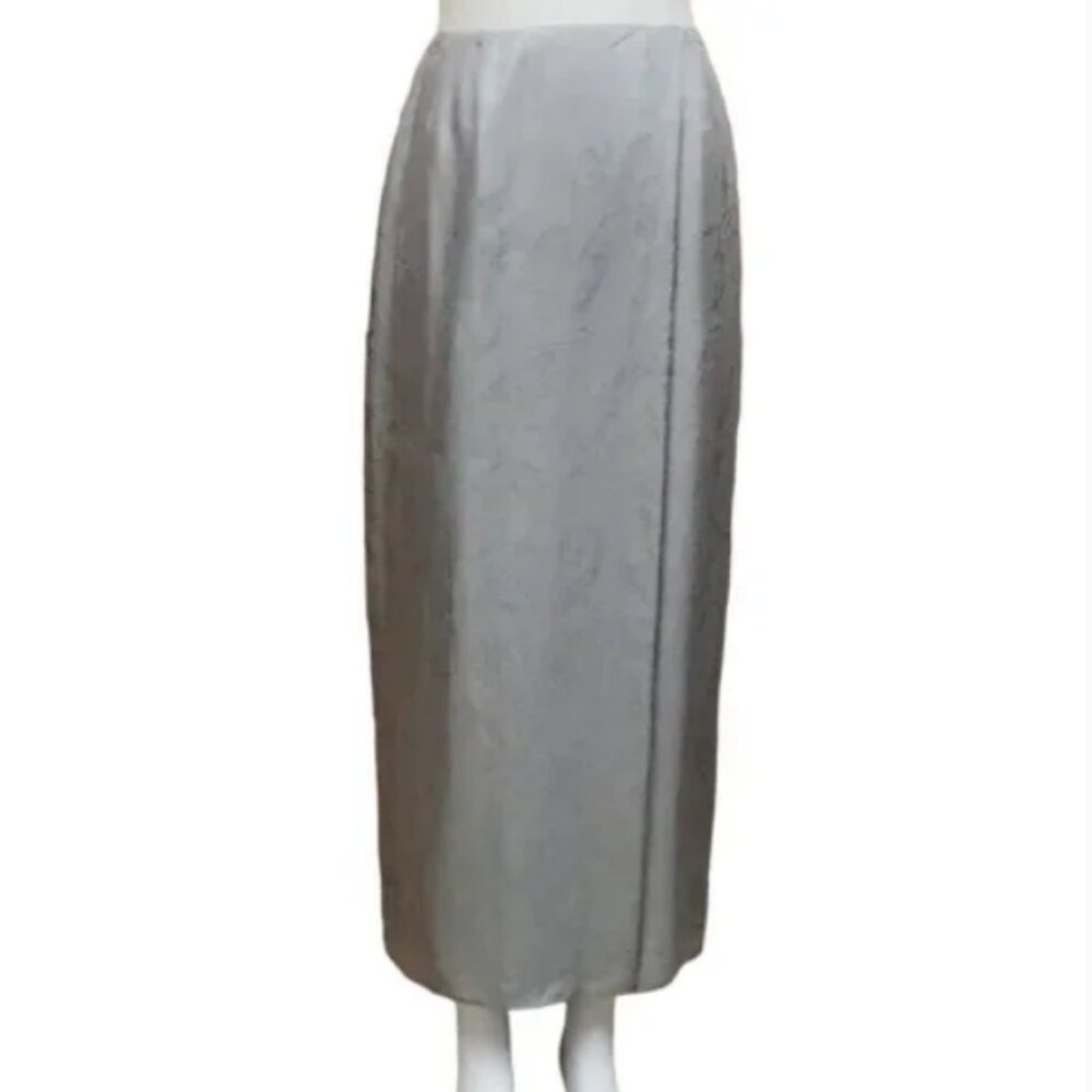 Anne Klein Maxi Brocade Silk and Rayon Skirt Size 4 New with Tags